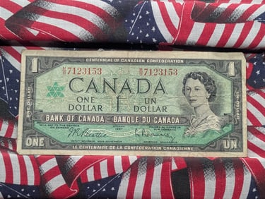 1967, Ottawa Canada $1 Dollar, 58 Years Old