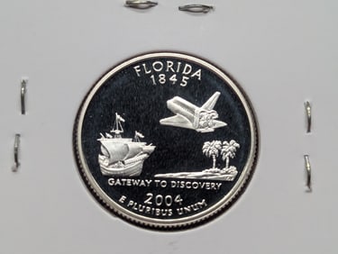 2004-S 90% Silver Proof State Quarter Florida (FL)