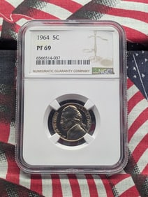 1964-P Jefferson Nickel, NGC PF 69
