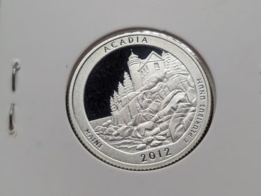 2012-S 90% Silver America the Beautiful Quarter, Maine (ME)