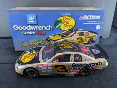 Action 2003 Dale Earnhardt #3 Good Wrench Bass Pro Shops Die Cast 1/24 Scale Stock Car, Coin Bank