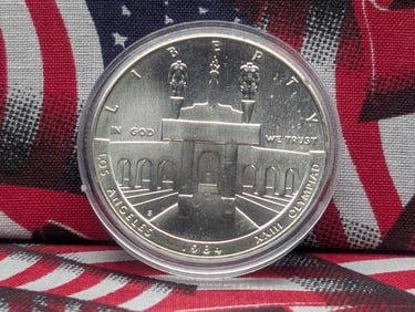 1984-S Uncirculated Los Angeles Olympics Commemorative Silver Dollar