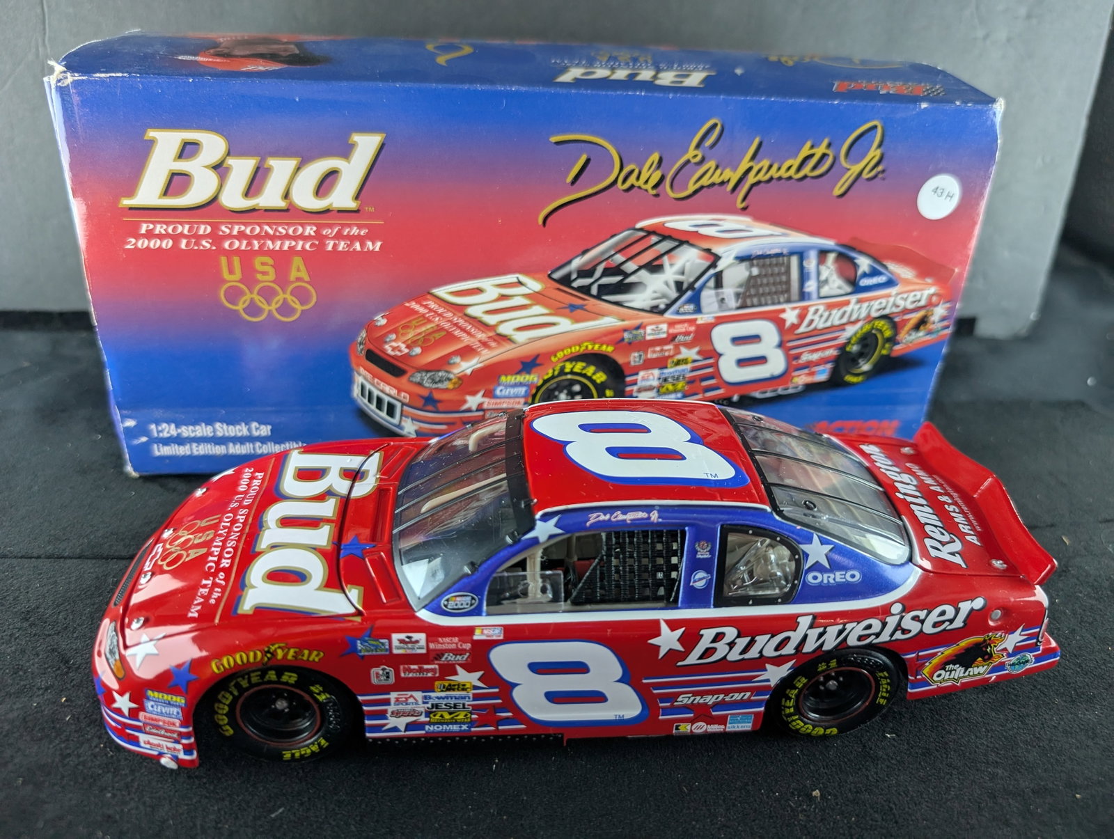 Action 2000 Dale Earnhardt Jr. #8 Budweiser/ Olympic Team Die Cast 1/24 Scale Stock Car: Action 2000 Dale Earnhardt Jr. #8 Budweiser/ Olympic Team Die Cast 1/24 Scale Stock Car