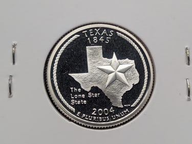2004-S 90% Silver Proof State Quarter Texas (TX)