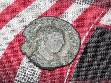 367-375 AD, EF High Grade-Amazing Details on Soldiers, Ancient Roman Coin, Over 1,600 years old