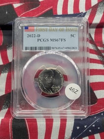 2022-D MS67FS Jefferson Nickel, (Graded by PCGS)