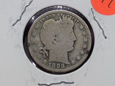 1898 Barber Quarter