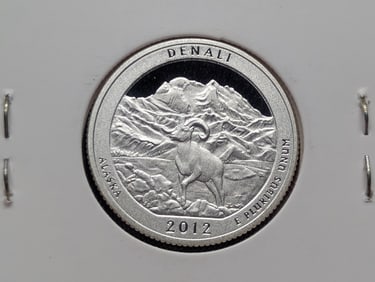 2012-S 90% Silver America the Beautiful Quarter, Alaska (AK)