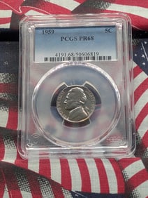 1959-P Jefferson Nickel, PCGS PR68
