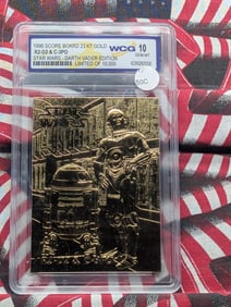 Star Wars, RD-D2 & C-3PO, 23KT Gold, Sealed, Gem 10 Mint, Limited of 10,000, Darth Vader Edition!