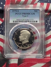 1979-S Kennedy Half Dollar, PCGS PR69DCAM Type 2