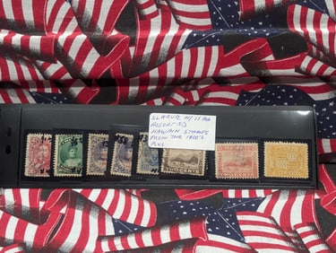 (11) Hawaii Stamps From The 1800's