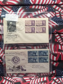 (4) Rare & Valuable Four Block First day Covers/Cachets