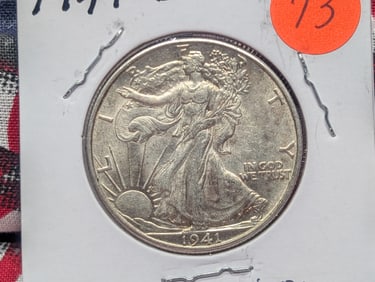1941 D Walking Liberty Half Dollar CH BU
