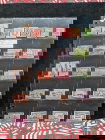 Sheet Of 1930's U.S. Postage Stamps, All Mint, Original Gum, Never Hinged