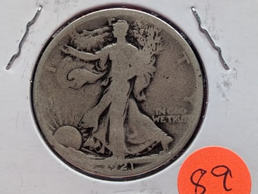 1921 Walking Liberty Half Dollar