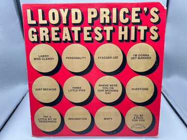 1972 Lloyd Price's Greatest Hits Reissue Vinyl Album - TLP-8018