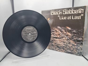 1980 Black Sabbath Live At Last France Release Vinyl Album - BS 001
