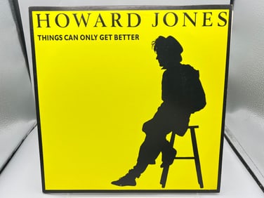 1985 Howard Jones Things Can Only Get Better Vinyl Album - 0-66915