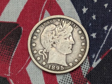 1895 Barber Silver Quarter *VF*