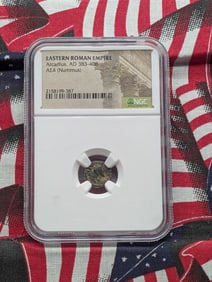 c. AD 383-408 Eastern Roman Empire Arcadius AE4 (Nummus) Coin - NGC Ancients