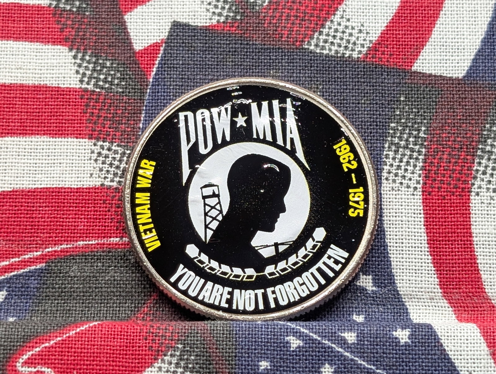 Colorized Vietnam War Kennedy Half Dollar: Colorized Vietnam War Kennedy Half Dollar