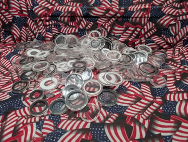 Bag of 170+ Mixed Size Coin Capsules *EMPTY*