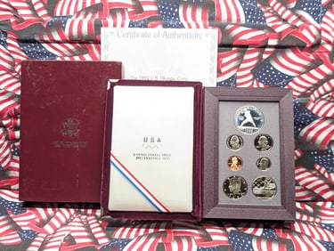 1992-S U.S. Mint Prestige Set in OGP w/ COA - Includes Olympic Baseball Commemorative Silver Dollar