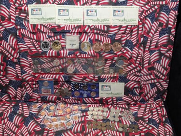 BIG! Grab Bag of Various Vintage & Modern U.S. Coins, & Tokens - Including Three 1 Oz. Each .999 FIN
