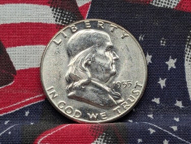 1955-P Bugs Bunny Franklin Silver Half Dollar 