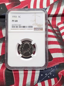 1955 PROOF Jefferson Nickel - NGC PF68
