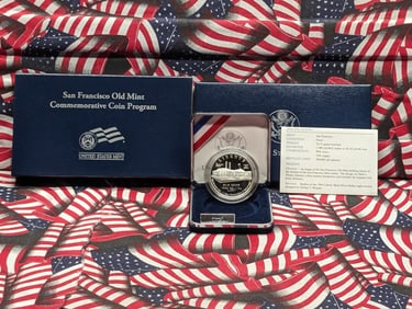 2006-S PROOF San Francisco Old Mint Commemorative Silver Dollar in OGP w/ COA