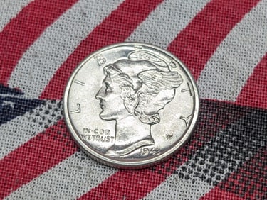 1943-D FSB Mercury Silver Dime *BU*