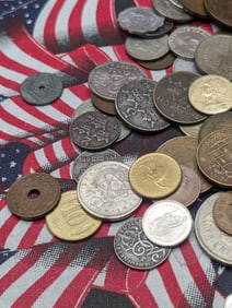 Bag of 1.1 Lbs. of Various Vintage & Modern World Coins