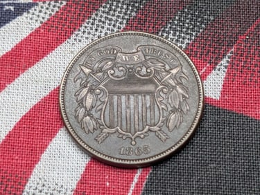 1865 Two Cent Piece *VF/XF*