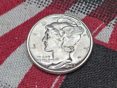 1945 Mercury Silver Dime *GEM BU*