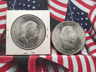 (2) 1965 Churchill Tokens