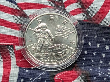 1 Oz. SOLID SILVER Young Astronauts Designed Round in Capsule