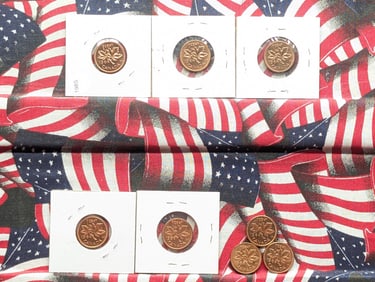 (8) Mixed Date Canadian Cents (5) 1964, (2) 1965, (1) 1958 