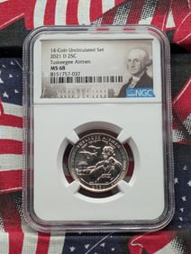 2021-D Tuskegee Airmen Quarter - NGC MS68