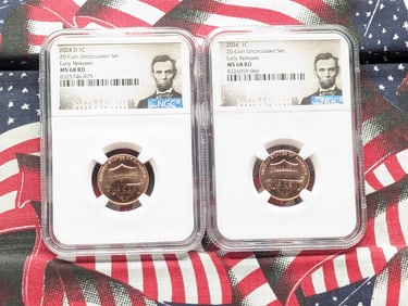 2024-D & 2024 Lincoln Shield Cents - Both NGC MS68 RD *Early Release* (2 Coins)