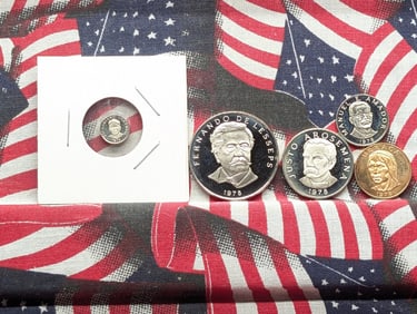 (5) 1978 Panama Coins All Clad