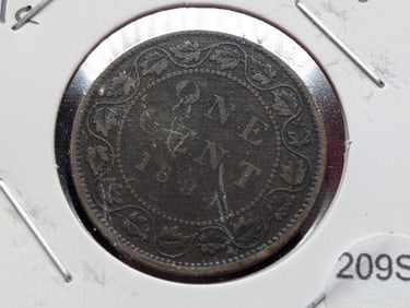 1894 Canadian Large Cent 