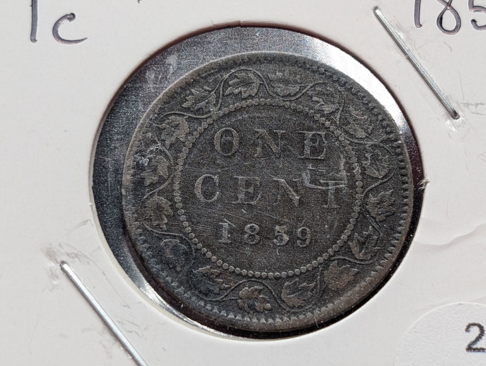 1859 Canadian Large Cent  (1 of 3)