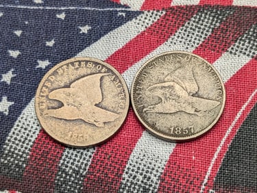 1857 & 1858 Flying Eagle Cents (2 PCS)