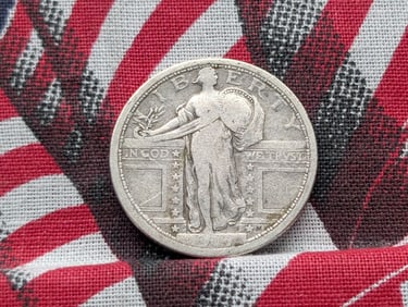 1917 Type 1 Standing Liberty Quarter *FINE*