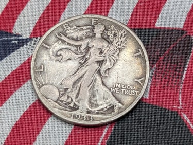 1933-S Walking Liberty Half Dollar **VF+**