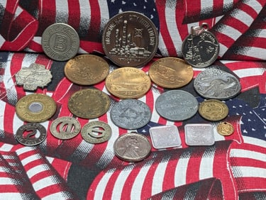 Grab Bag of Various Vintage & Modern Tokens