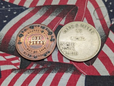 (2) Mason Tokens 