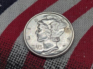 1941-D FSB Mercury Silver Dime *BU*
